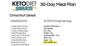 Free Simple Ketogenic Diet Plan